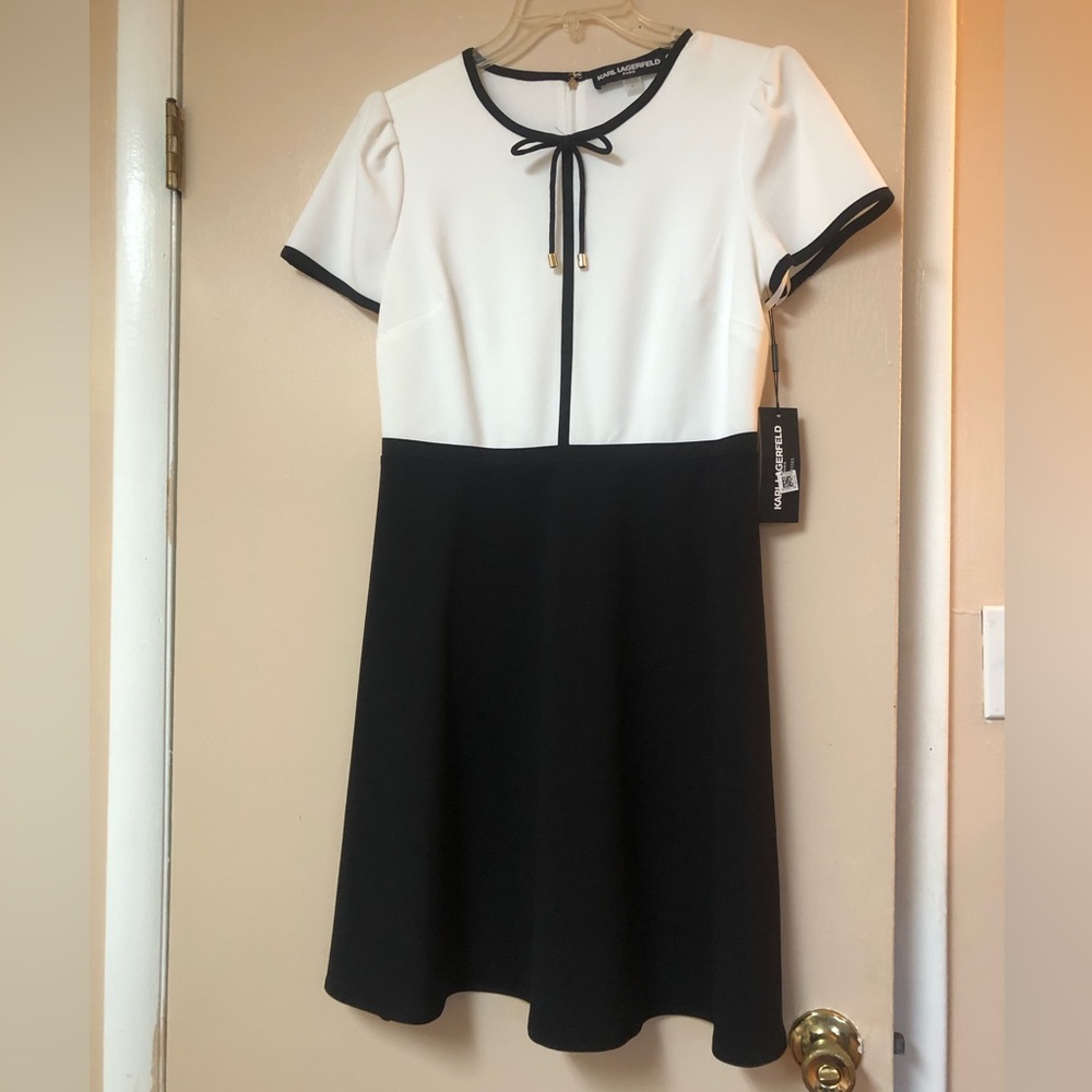 Karl Lagerfield Paris Fit and Flare dress NWT Size 8